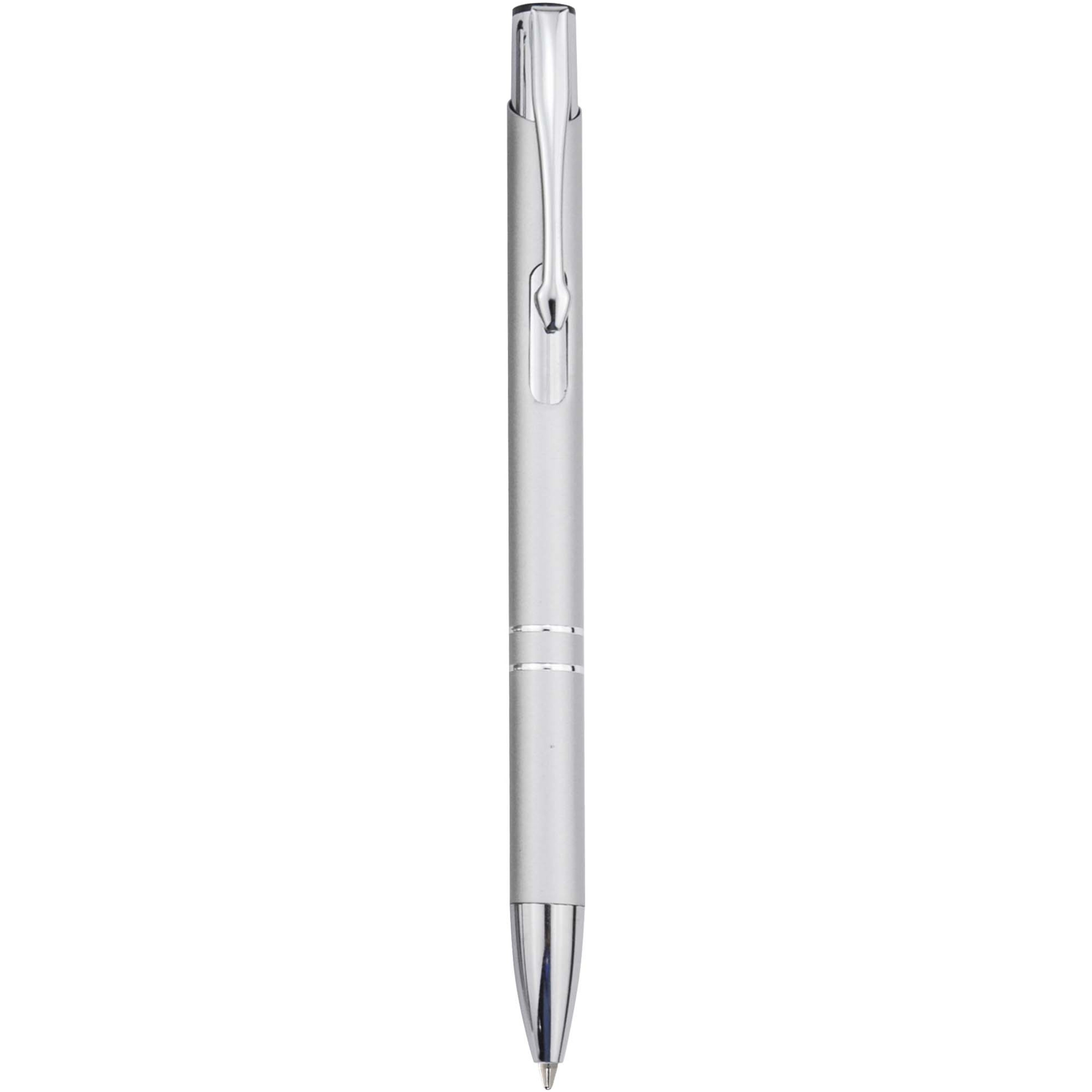 PF Concept 107984 - Stylo bille en aluminium recyclé Moneta (encre bleue)