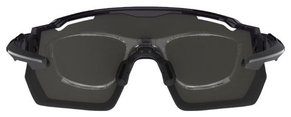 Lunettes AZR Pro Race RX Noir Verni / Écran Hydrophobe Or