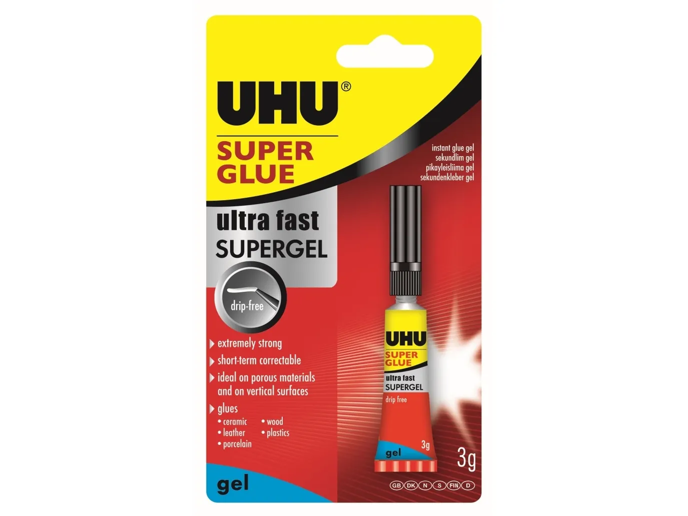 UHU super gel 3g sekundlim