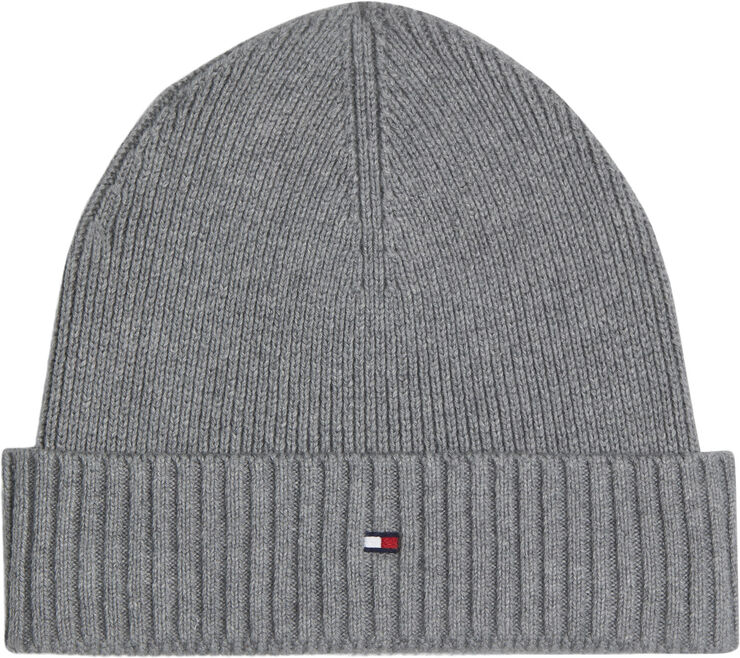 Tommy Hilfiger TH FLAG PIMA COTTON BEANIE Mid grey heather