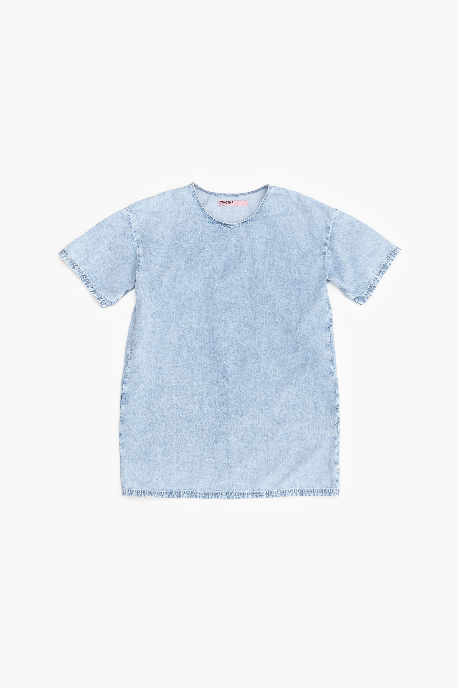 vestido curto jeans azul
