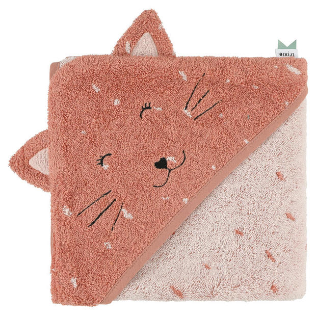 Cape de bain 75x75 cm Mrs. Cat - Rose - TRIXIE
