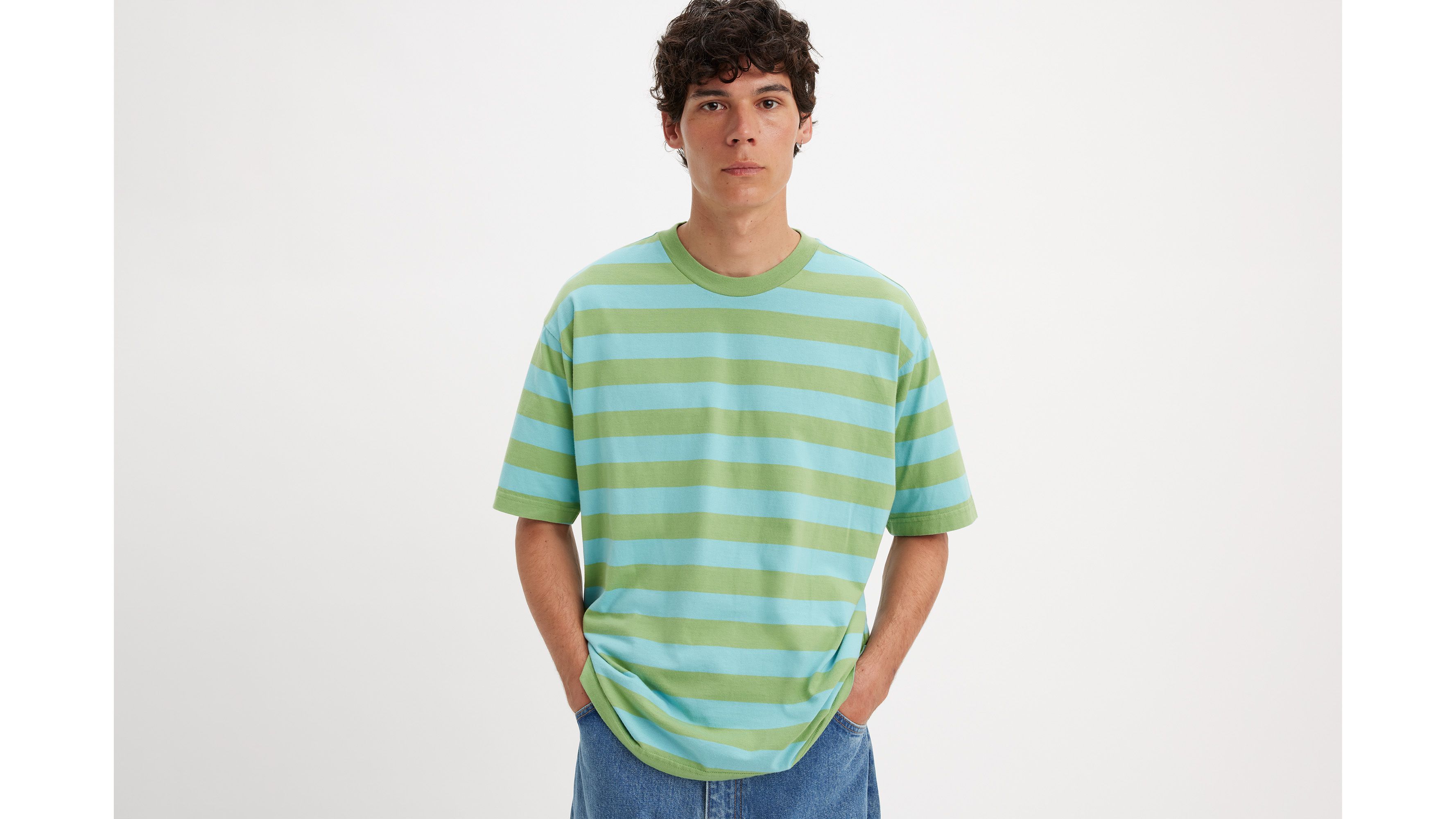 Levi's® Skateboarding t-shirt graphique Boxy - Thinking About - Bleu