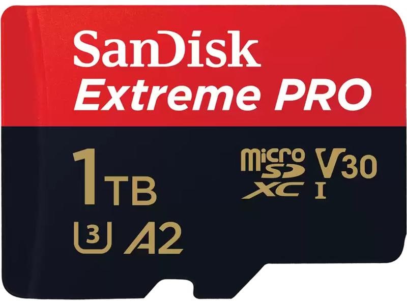 SanDisk microSDXC-Karte Extreme PRO 1000 GB Professionelle microSDXC-Speicherkarte mit 1000 GB Kapazität