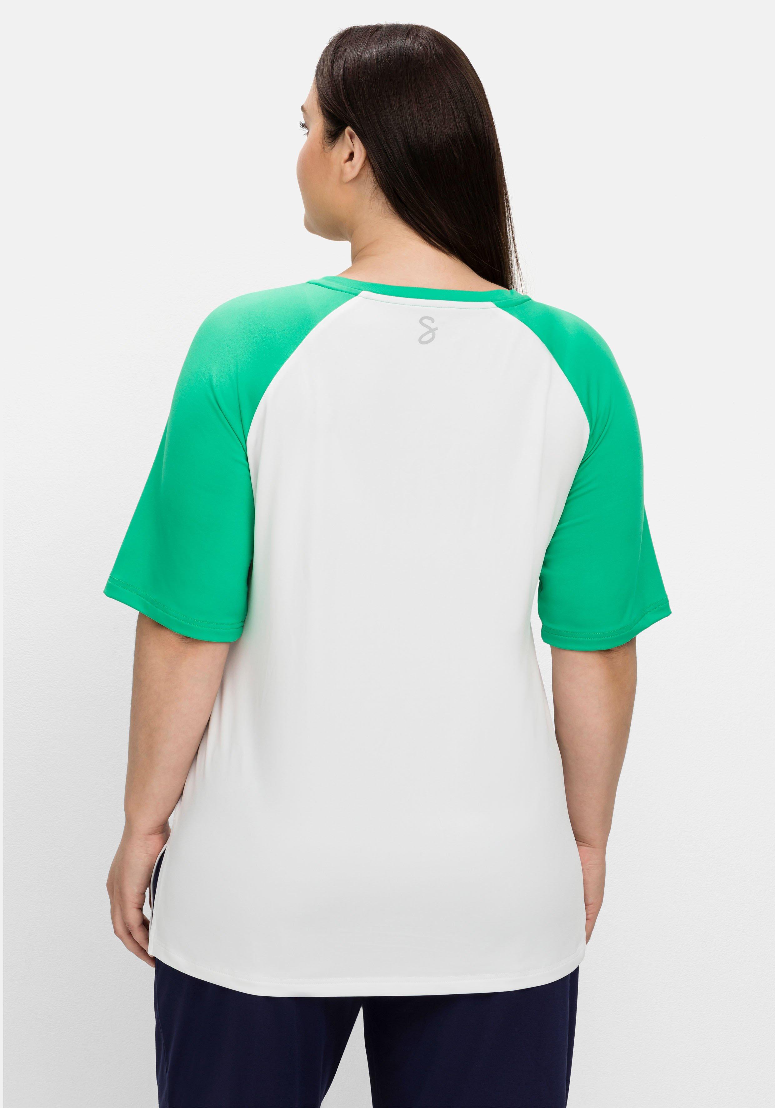 Funktionsshirt im College-Look, mit Raglanärmeln