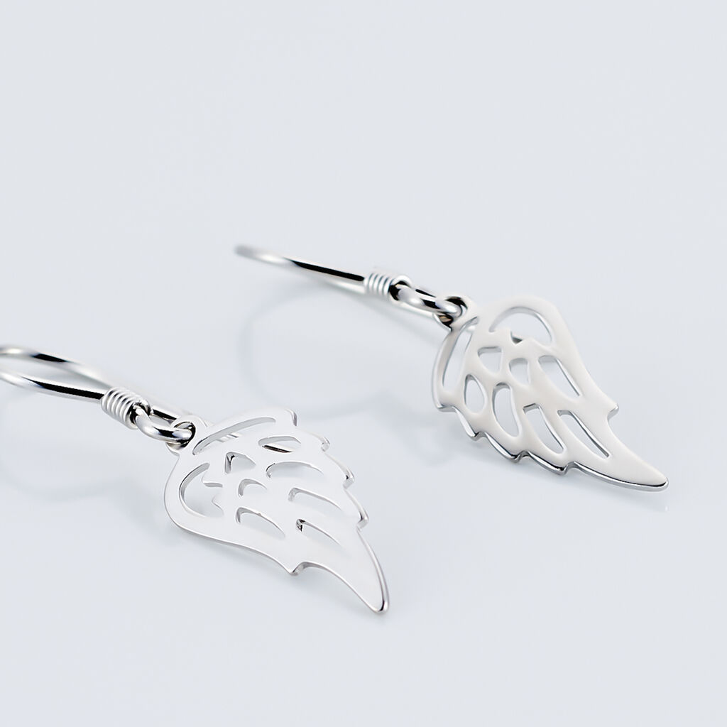 Boucles D'oreilles Pendantes Taiana Argent Blanc