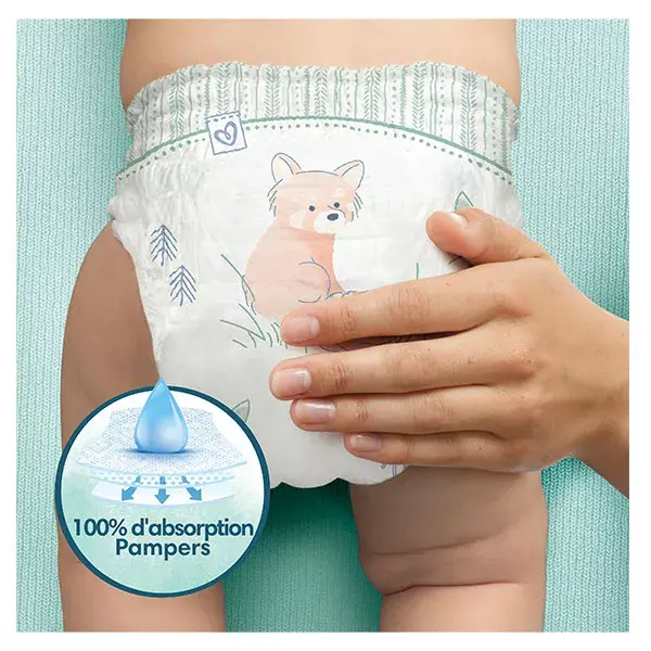 Fraldas Pampers Harmonie Maxi Pack T5 (11-16 kg) com embalagem de papel reciclável