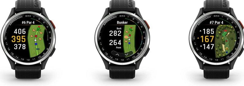 Garmin - Approach S44 - Golf GPS Smartwatch - Zilver - AMOLED-display