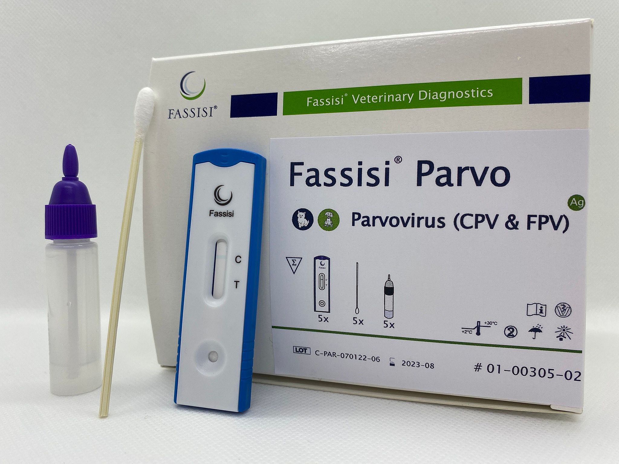 Fassisi Parvo Ontlasting Sneltest Hond Kat | 1 stuk | 13112