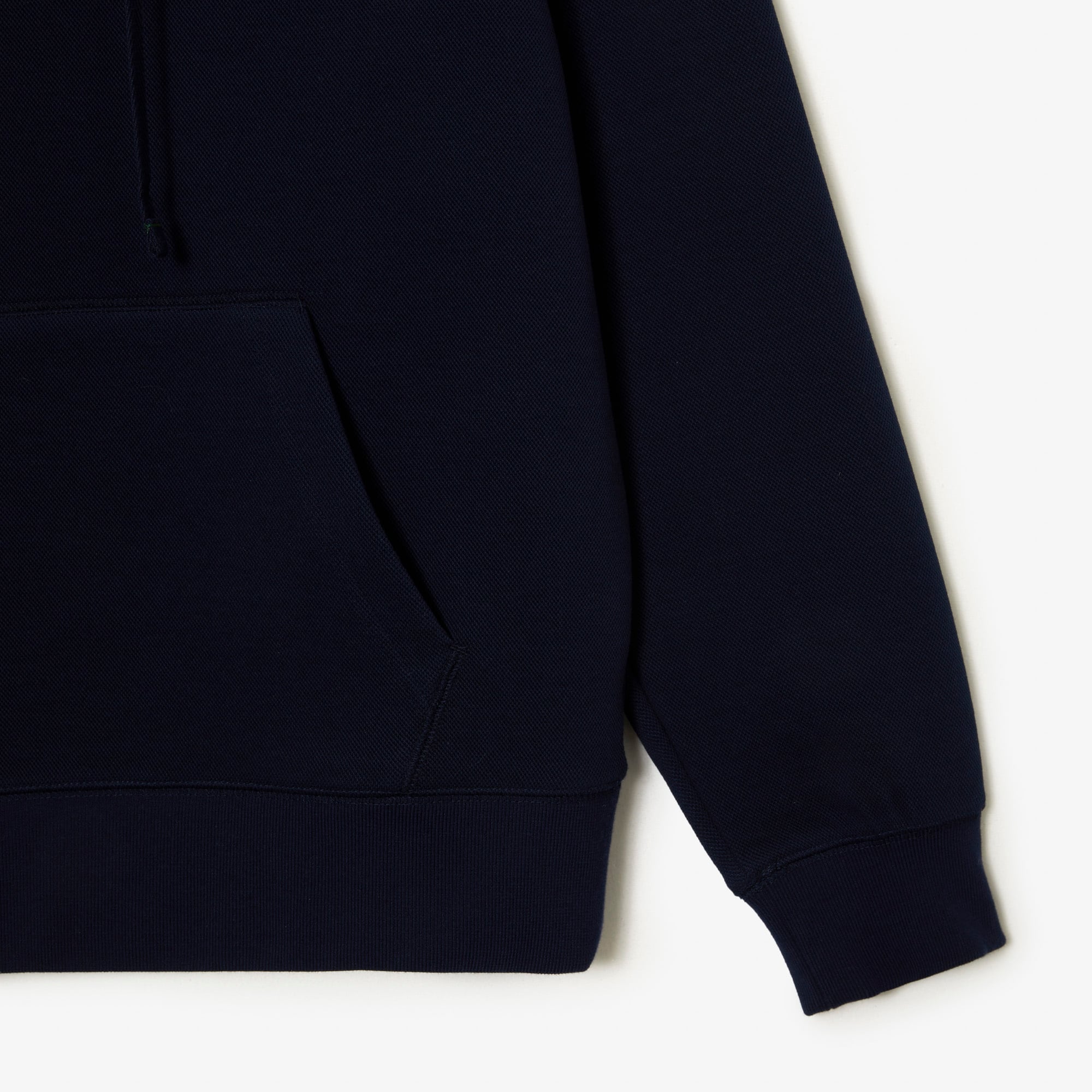 Sweatshirt à capuche Jogger loose fit en piqué double face Sweatshirts - Bleu - Lacoste - Femme