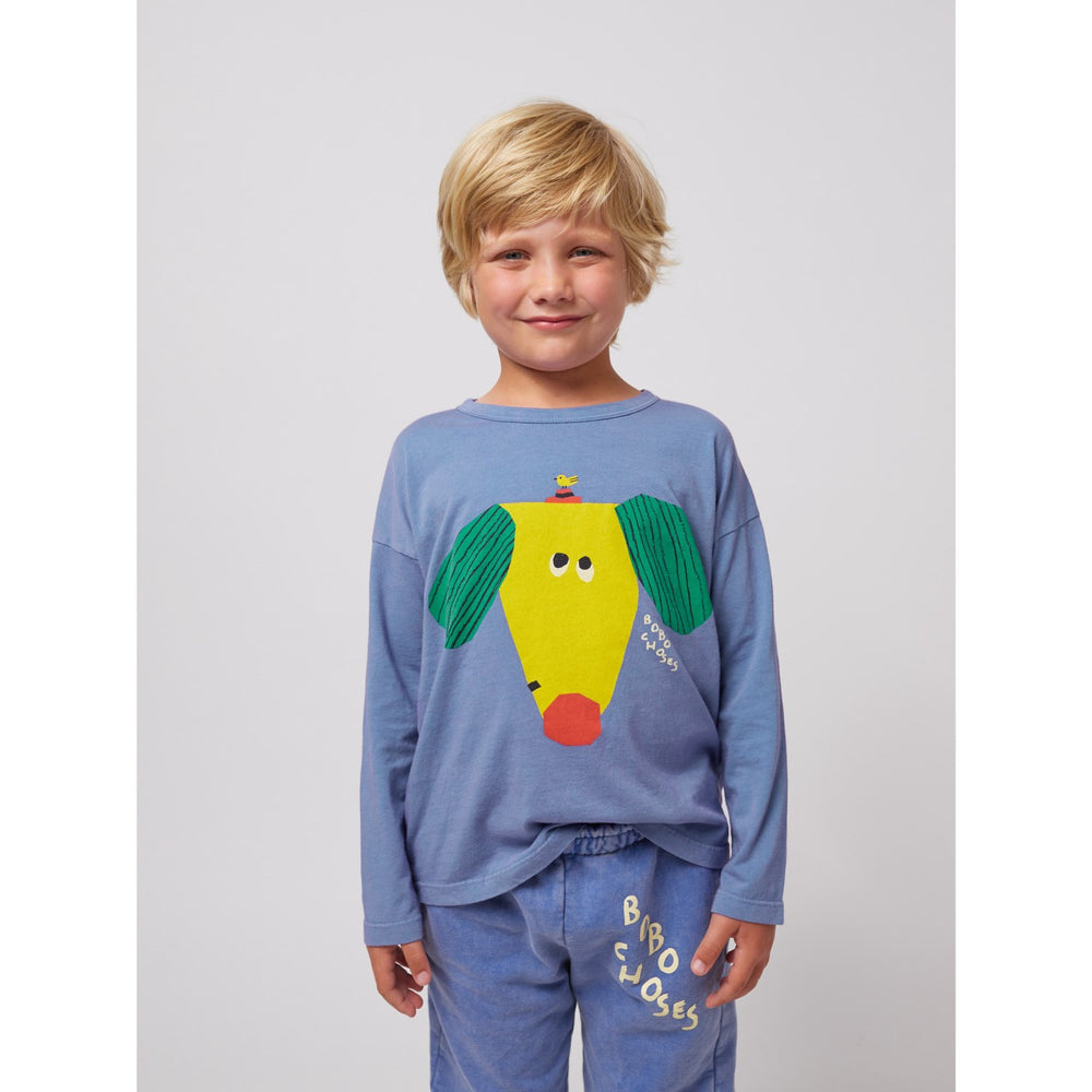Køb Bobo Choses Blue Happy Dog Bluse