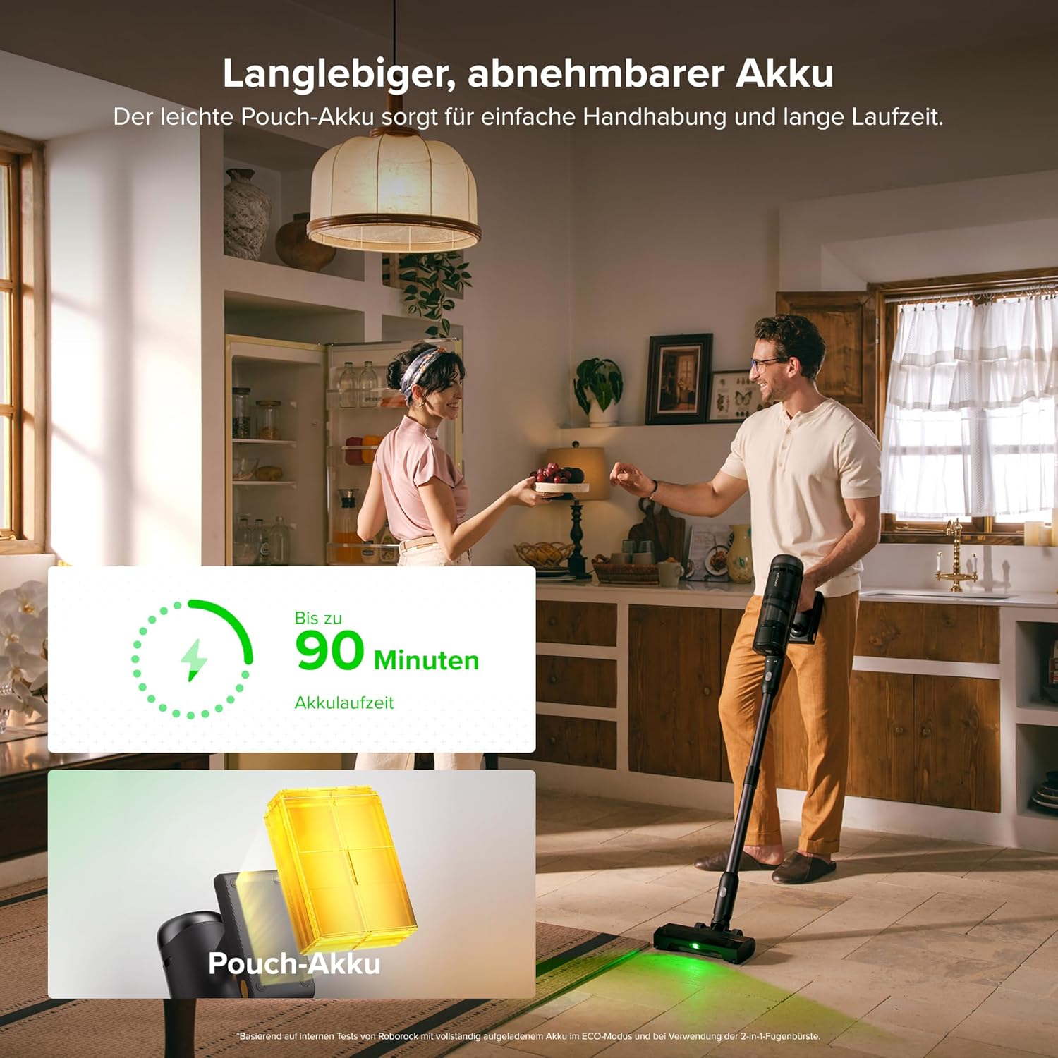 roborock H60 Hub Ultra Akku Staubsauger mit Auto-Entleerungsstation, 210AW Saugleistung für Teppiche und Hartböden, 90 Min, Anti-Tangle Bürste, 140° LED-Staubdetektion, Zubehör für alle Oberflächen