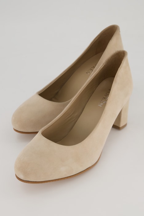 Pumps, Veloursleder, Weite H