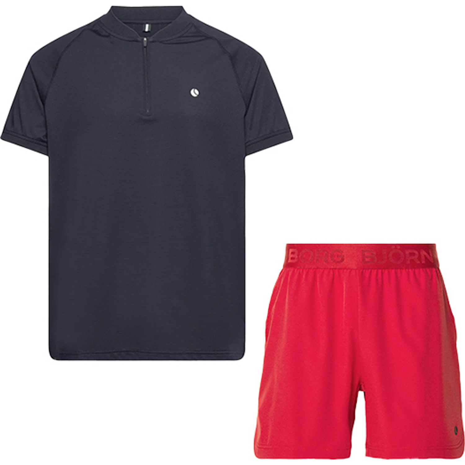 Björn Borg Ace Performance Zip Polo Set Heren