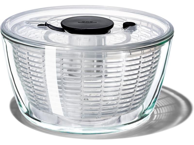 Oxo Good Grips Salatschleuder 27.1 cm, Transparent Salatschüssel