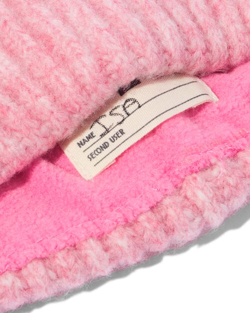 bonnet enfant en laine rose