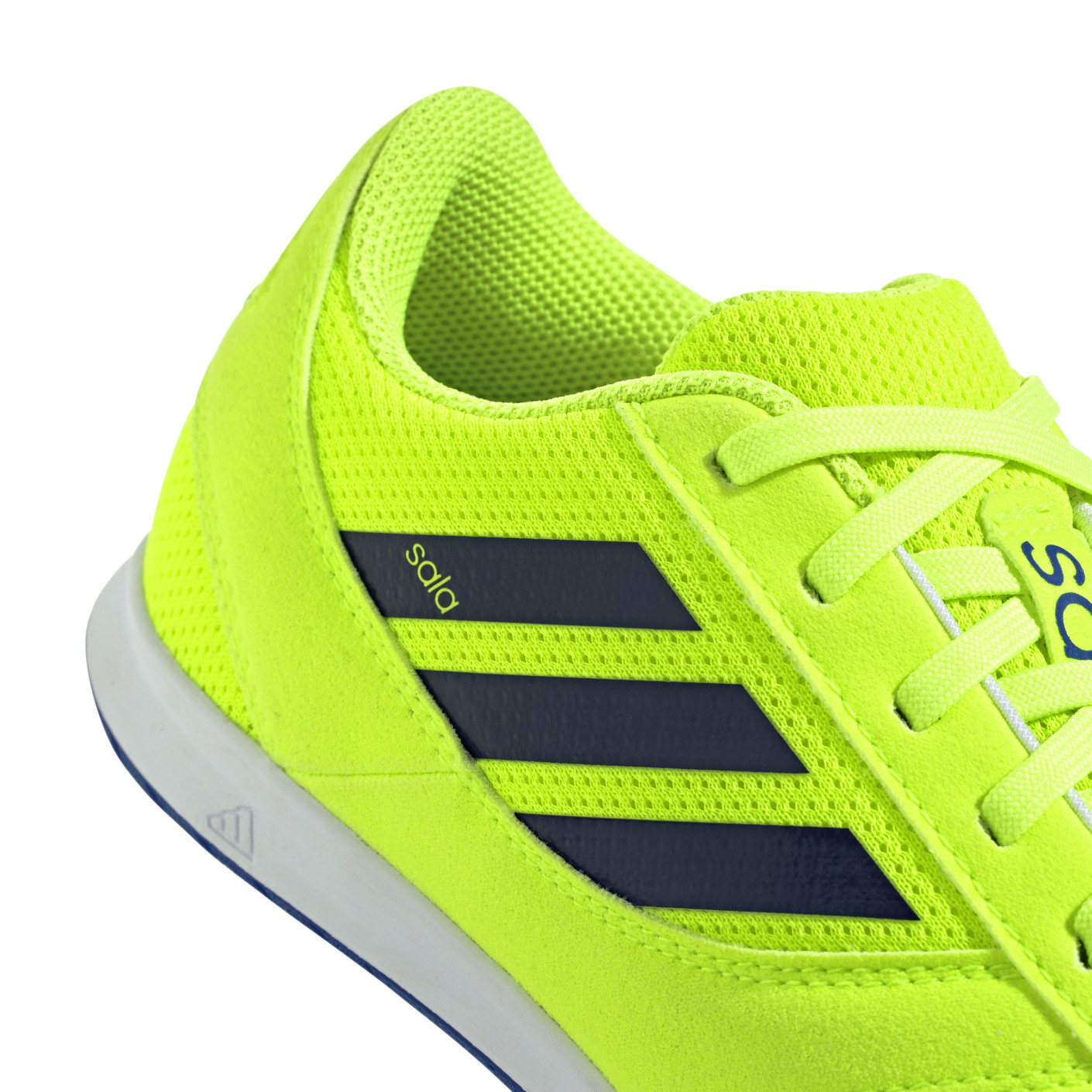 Adidas Top Sala Competition II Zaalvoetbalschoenen (IN) Kids Neongeel Zwart Blauw