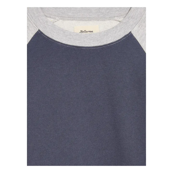 Bellerose Sweat Colorblock Fortino | Gris chiné