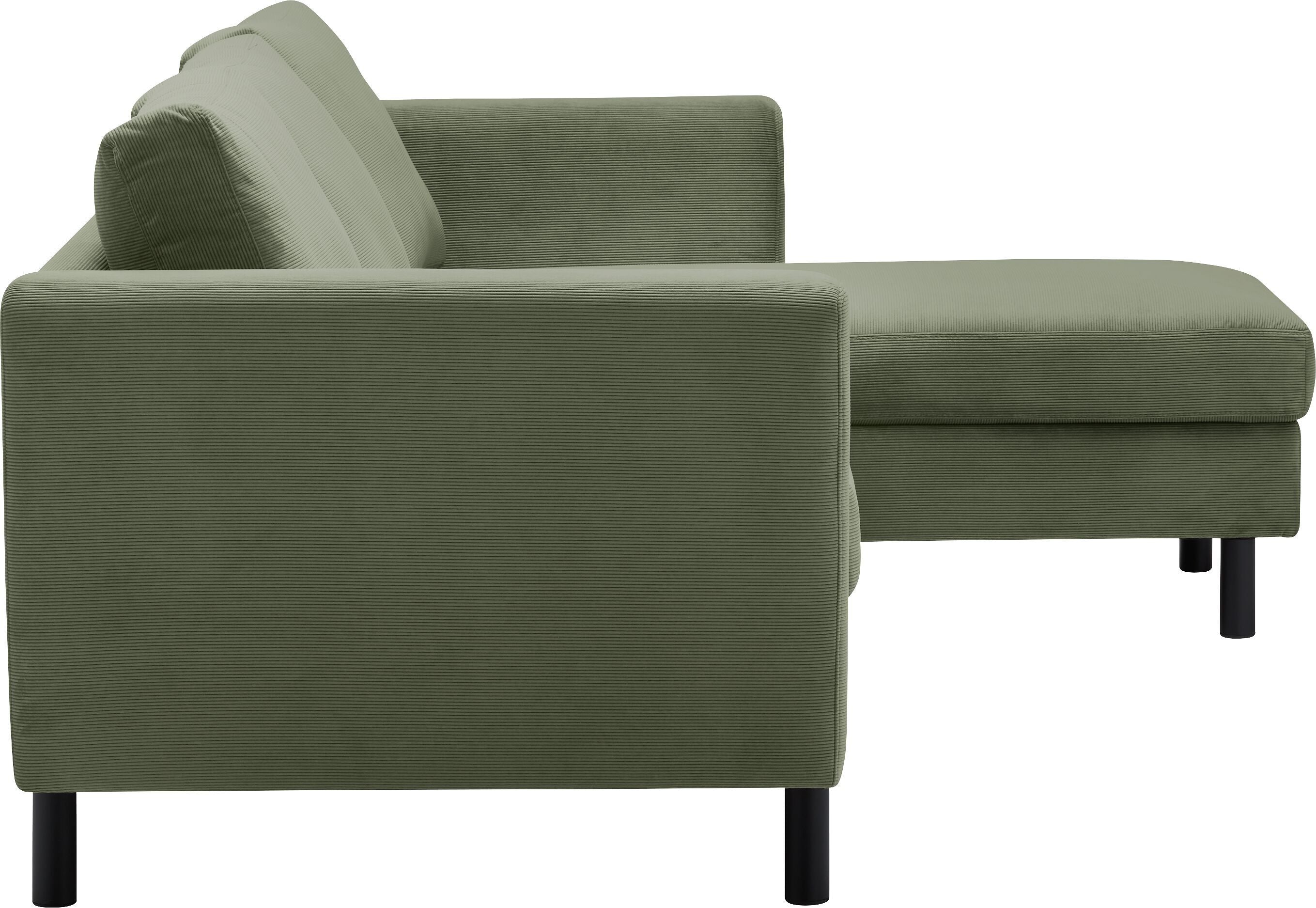 DIENER Ecksofa - Grün / B: 235.0 cm x T: 156.0 cm x H: 81.0 cm