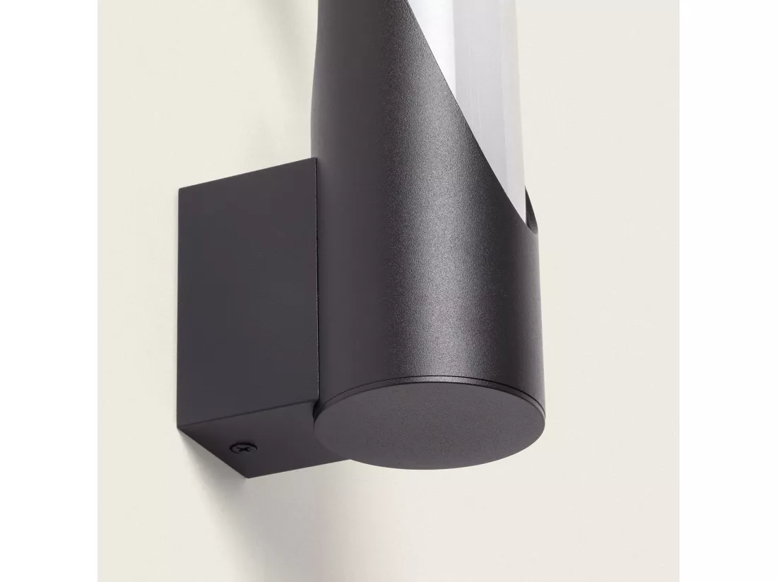 Applique Murale Extérieure Aluminium Oblong Noir