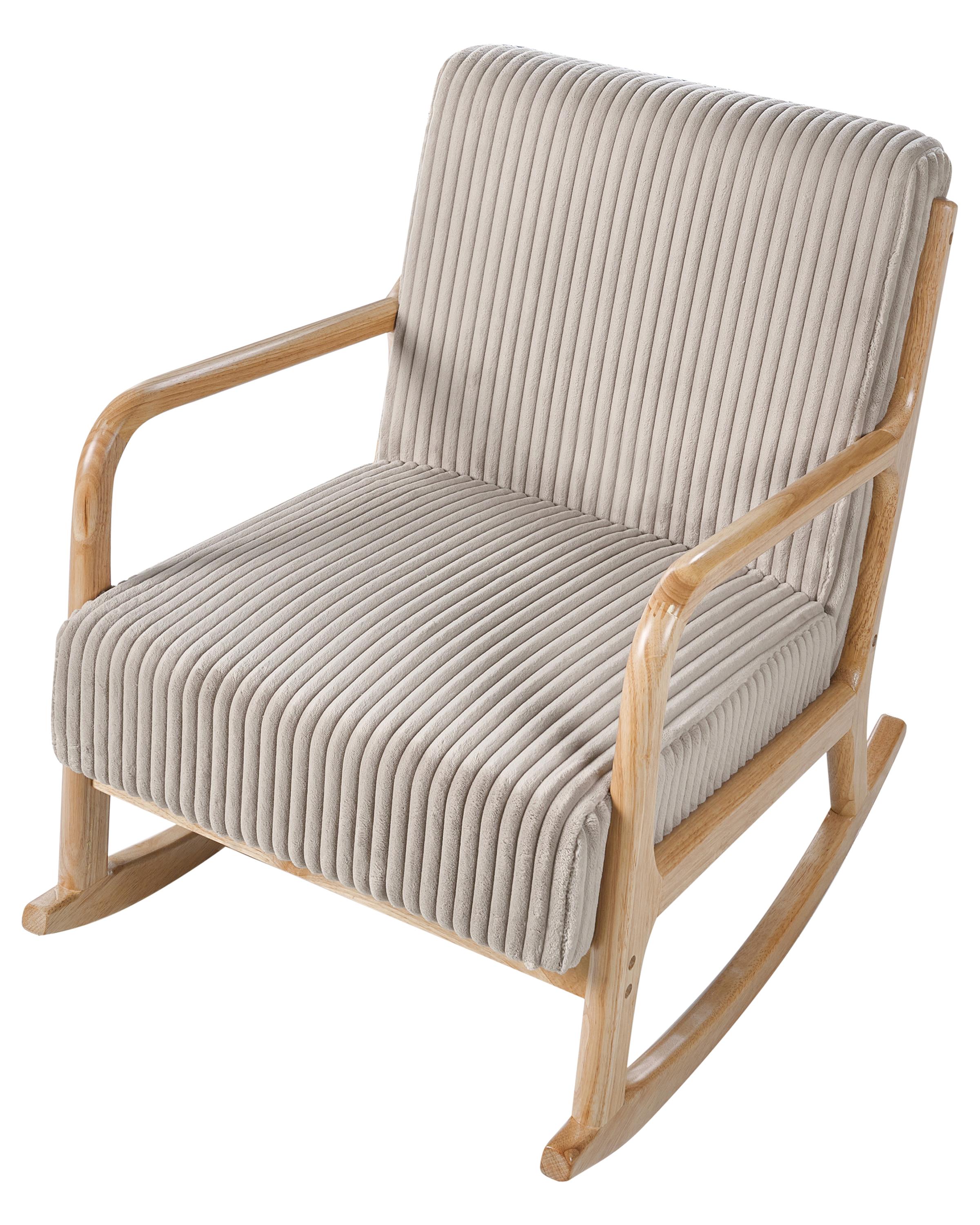 Schommelstoel SORSELE Corduroy Beige