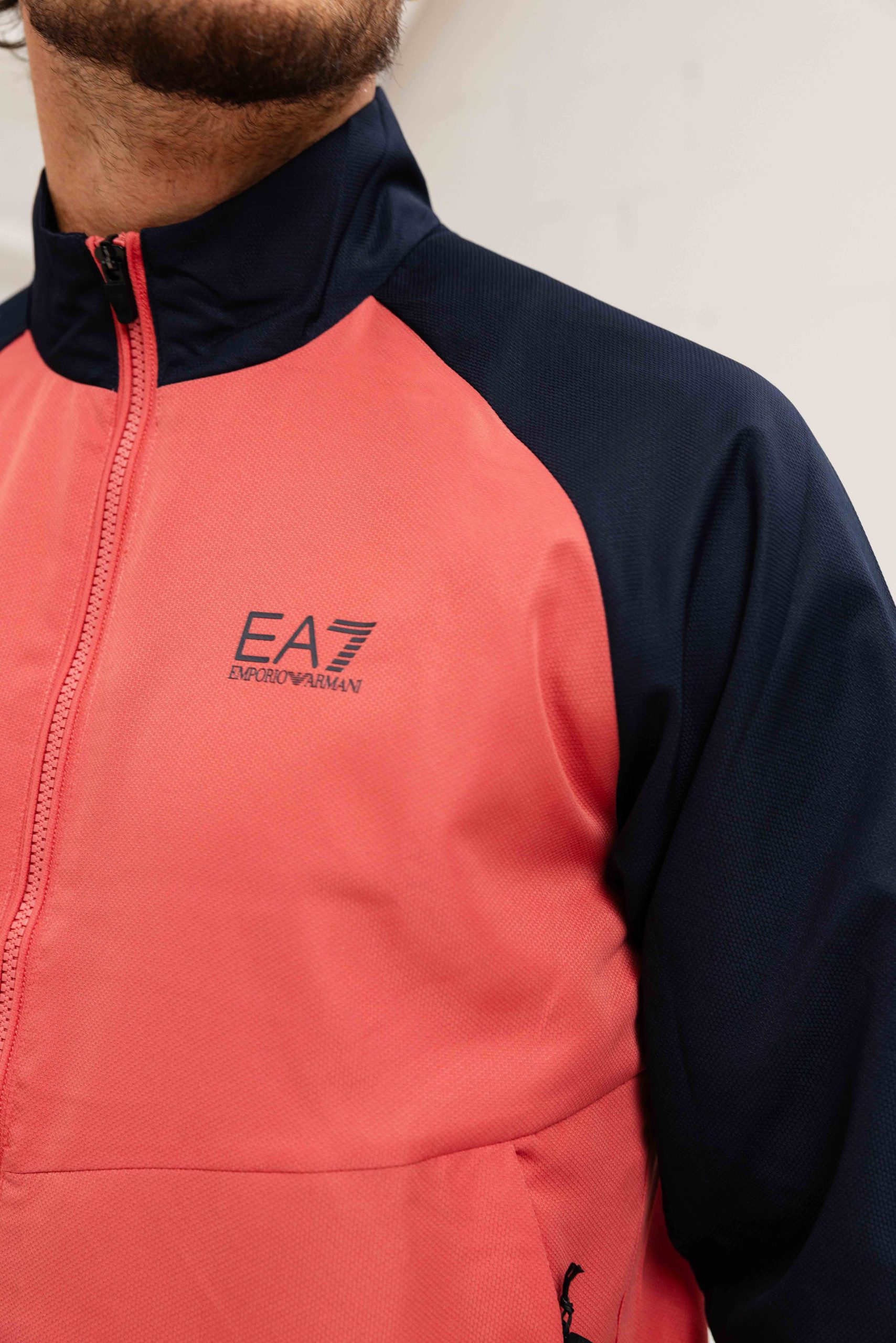 EA7 Emporio Armani 7M000642 Trainingspak Heren Rood/Donkerblauw