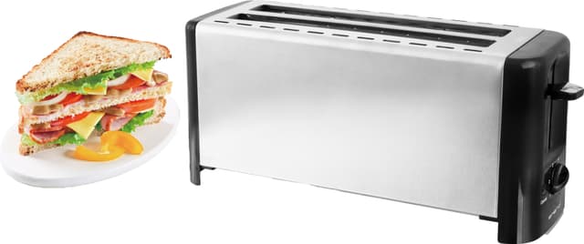 Emerio Brødrister 4 skiver Rustfri TO-127549