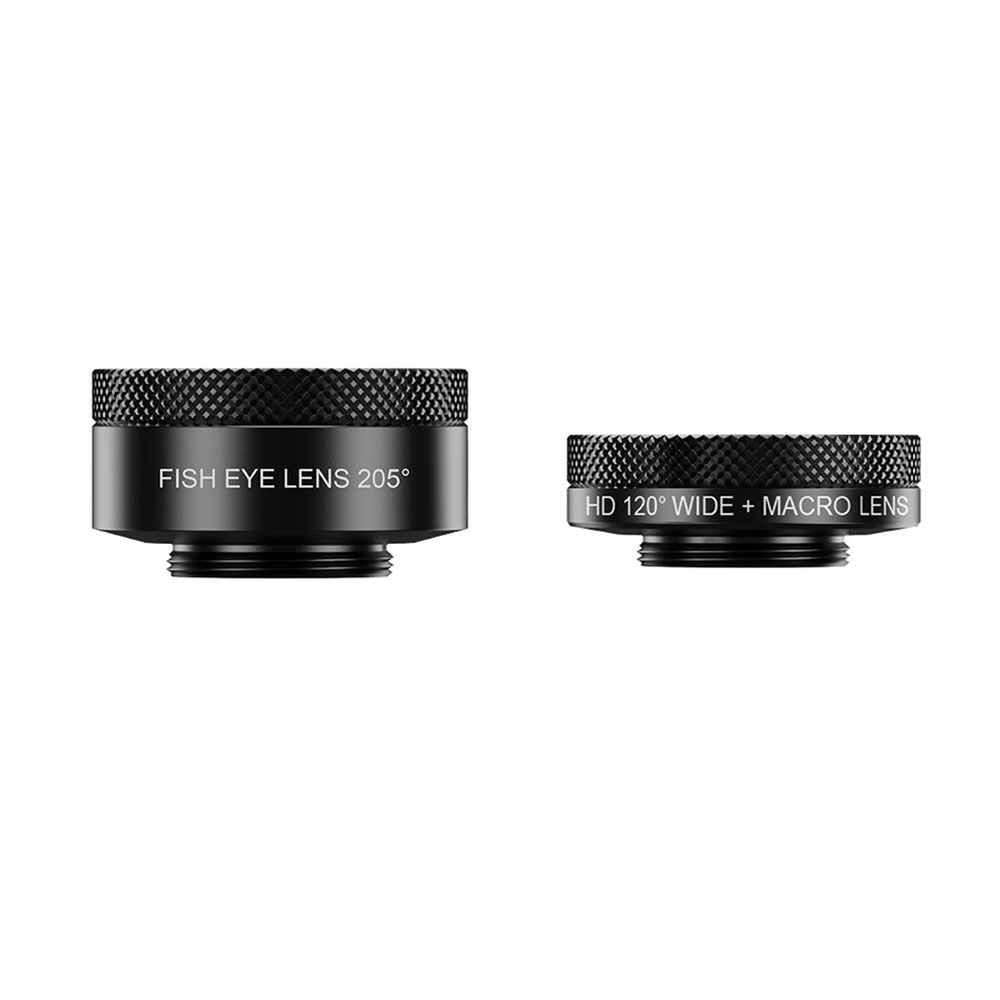 4in1 Smartphone Alu Kamera Teleskop Objektiv Televorsatz mit 22-facher Vergrösserung / 205° Fisheye / 25x Macro / 120° Weitwinkel   Stativ