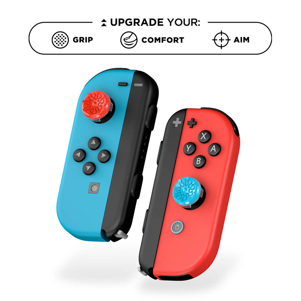 KontrolFreek Splash Thumbsticks Nintendo Switch - blauw/rood