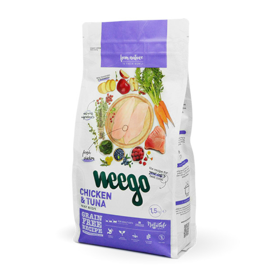 Ração para gatos Weego sabor Frango e Atum