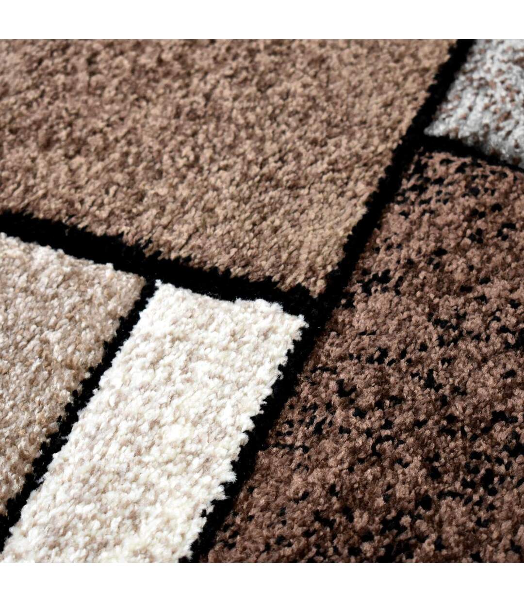 Tapis salon BRILLANCE 661-95 en polypropylène doux et soyeux OEKO TEX