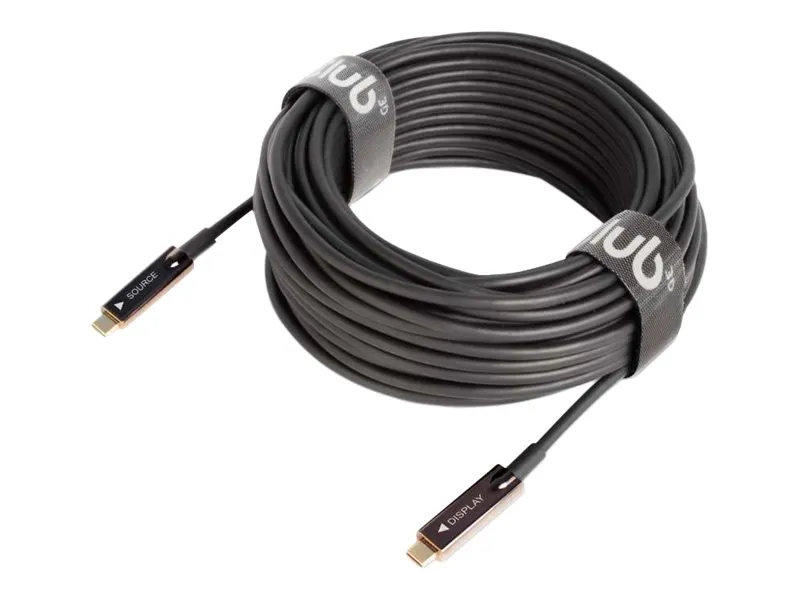 [OUTLET] - Club 3D - USB-kabel - 24 pin USB-C (han) til 24 pin USB-C (han) - USB 3.2 Gen 2 - 20 m - Active Optical Cable (AOC)