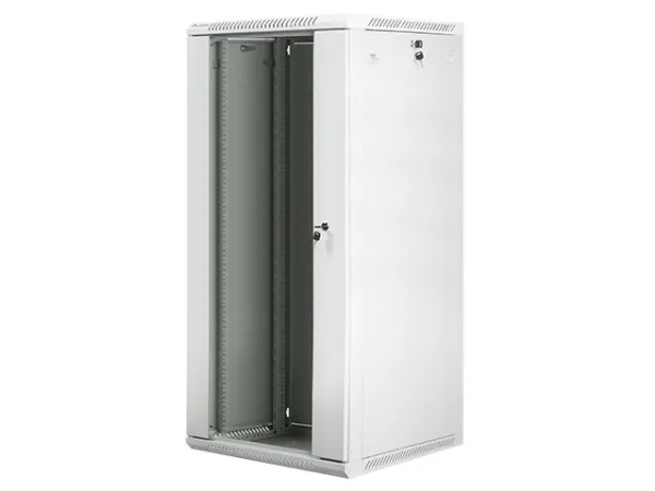 Lanberg - Rack kabinet - vægmonterbar - grå, RAL 7035 - 27U - 19