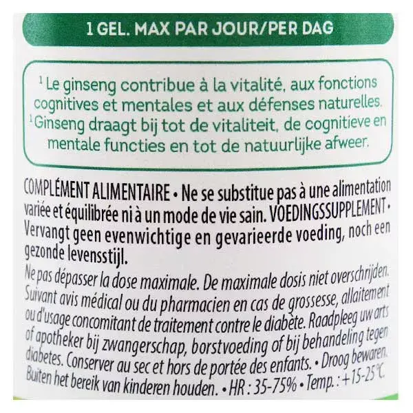 Be-Life Ginseng Vermelho 500 Orgânico 45 cápsulas