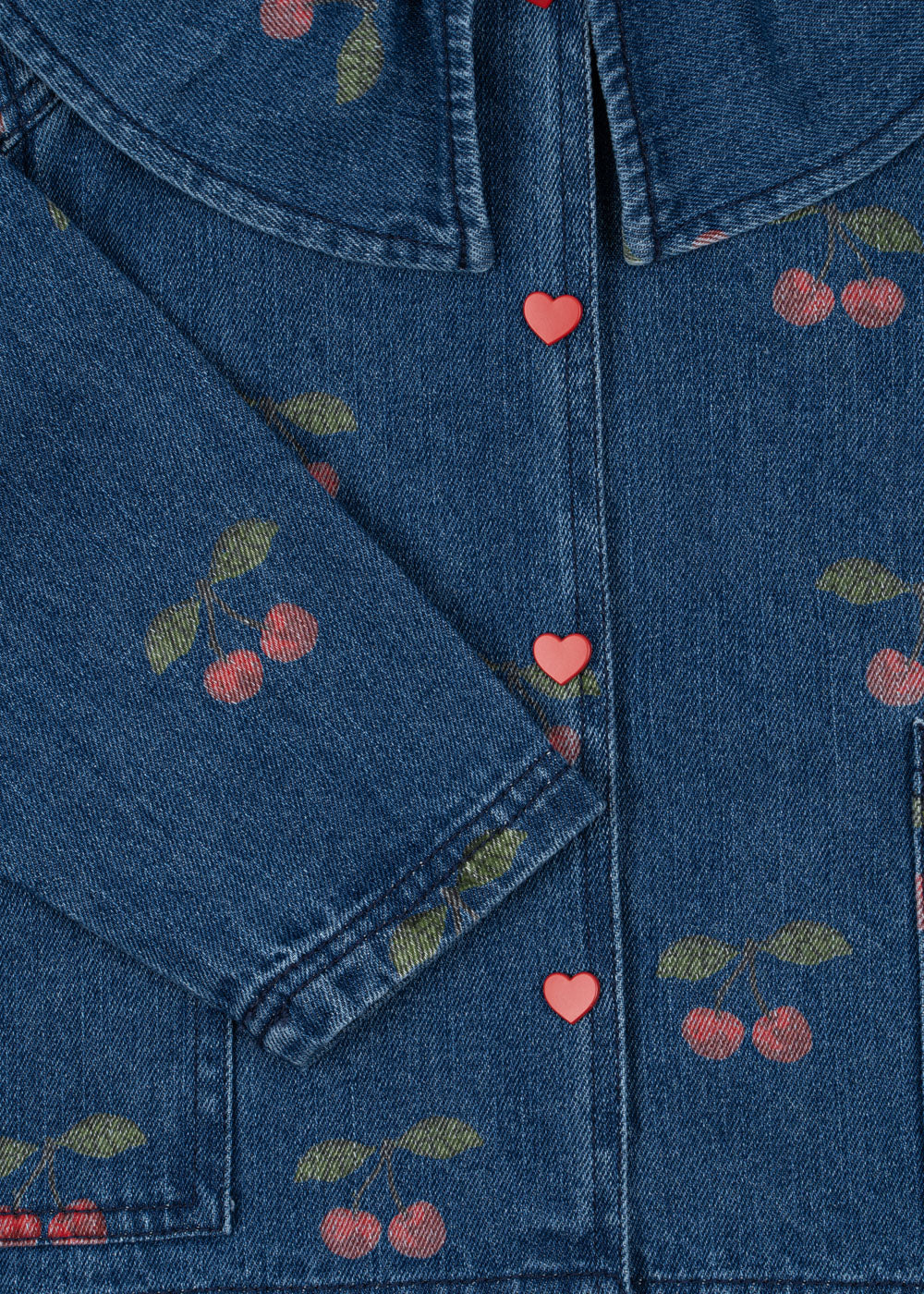 Magot bluse - ma grande cerise denim - 18M