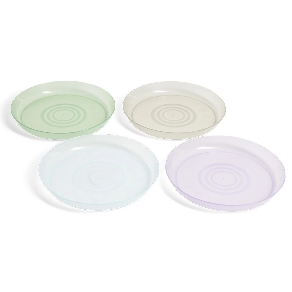 Lot de 4 assiettes pour enfant Ø18,5cm plastique coloré