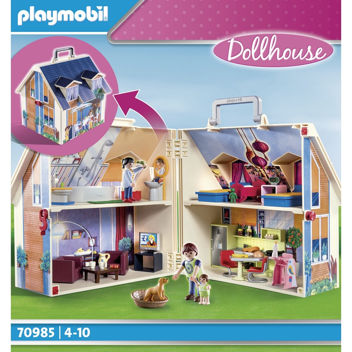 Maison transportable Playmobil Dollhouse 70985