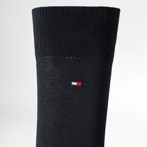 Lot De 2 Paires De Chaussettes 0001 Bleu Marine Gris Chiné