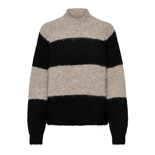 JDY Zoey Life Striktrøje, Chateau Gray/Black, M