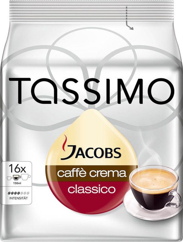 Jacobs Caffe Crema Classico 16 capsules T Disc