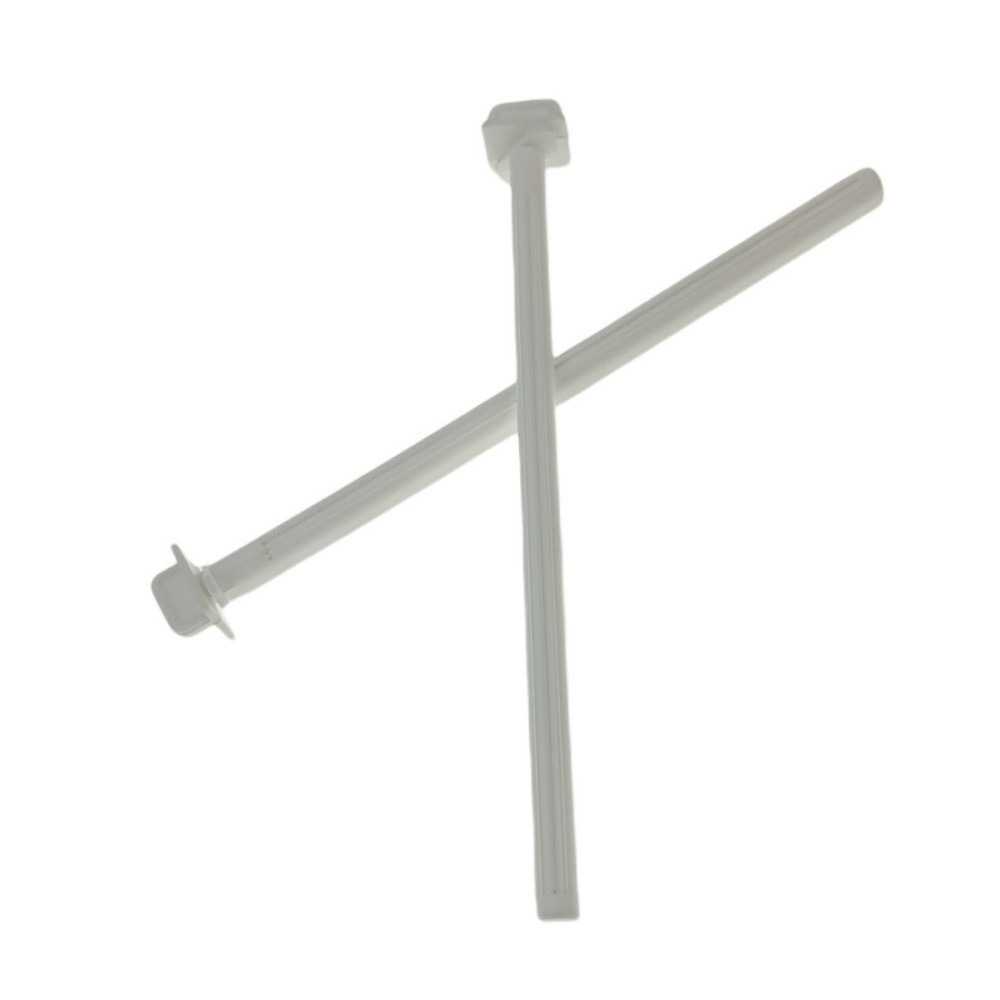 2 perchoirs plastique blanc de 21.5 cm, pour oiseaux