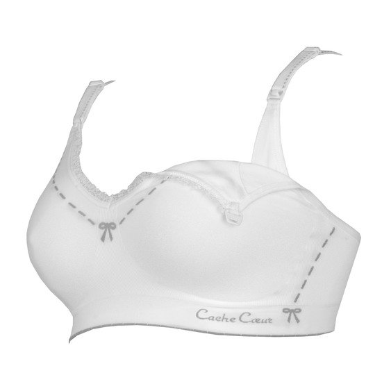 Brassière de grossesse et d'allaitement Illusion   Ivoire        S   de               Cache Coeur