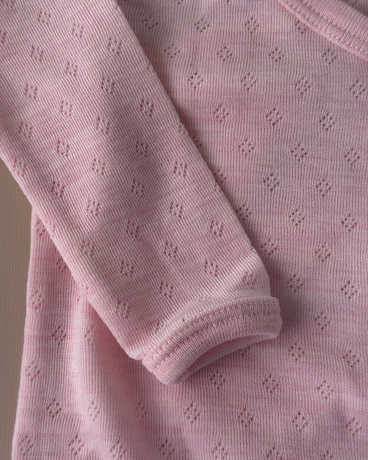 Omslagsbody Ull – 100% Merino, Pointelle | Ullbody Mini