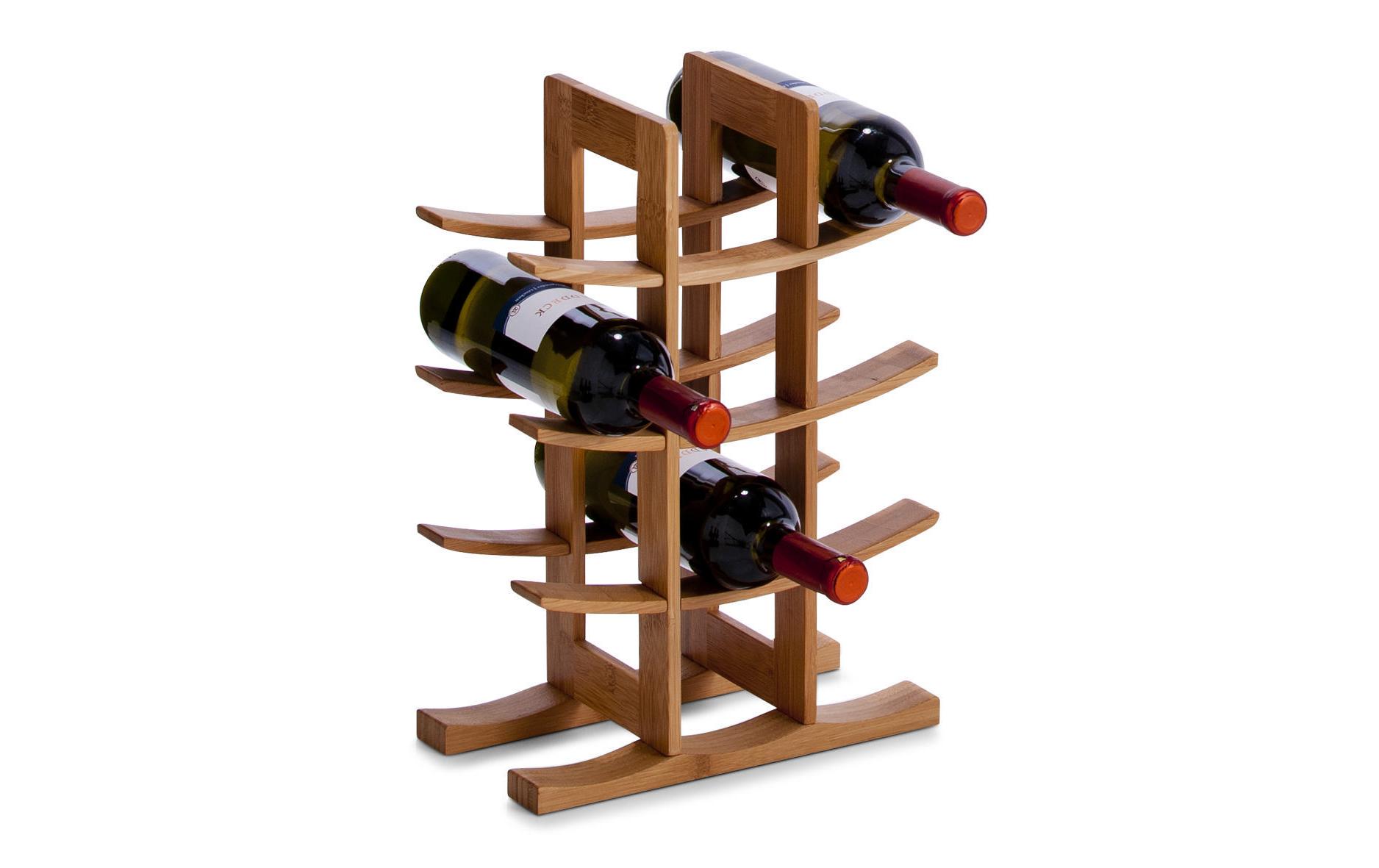 Weinregal für 12 Flaschen, BraunDekoratives Weinregal
