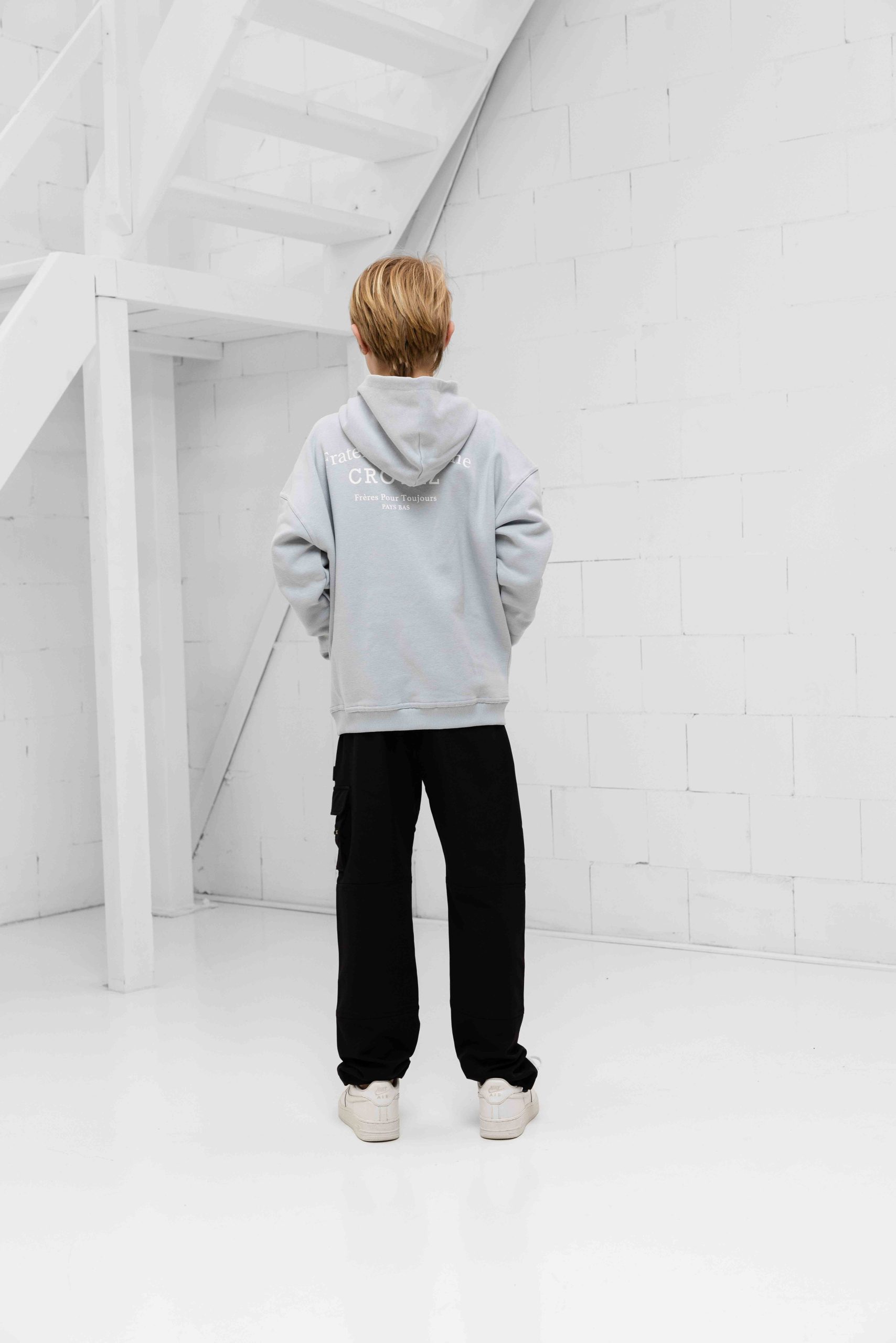 Croyez Fraternité Hoodie Kids Lichtblauw