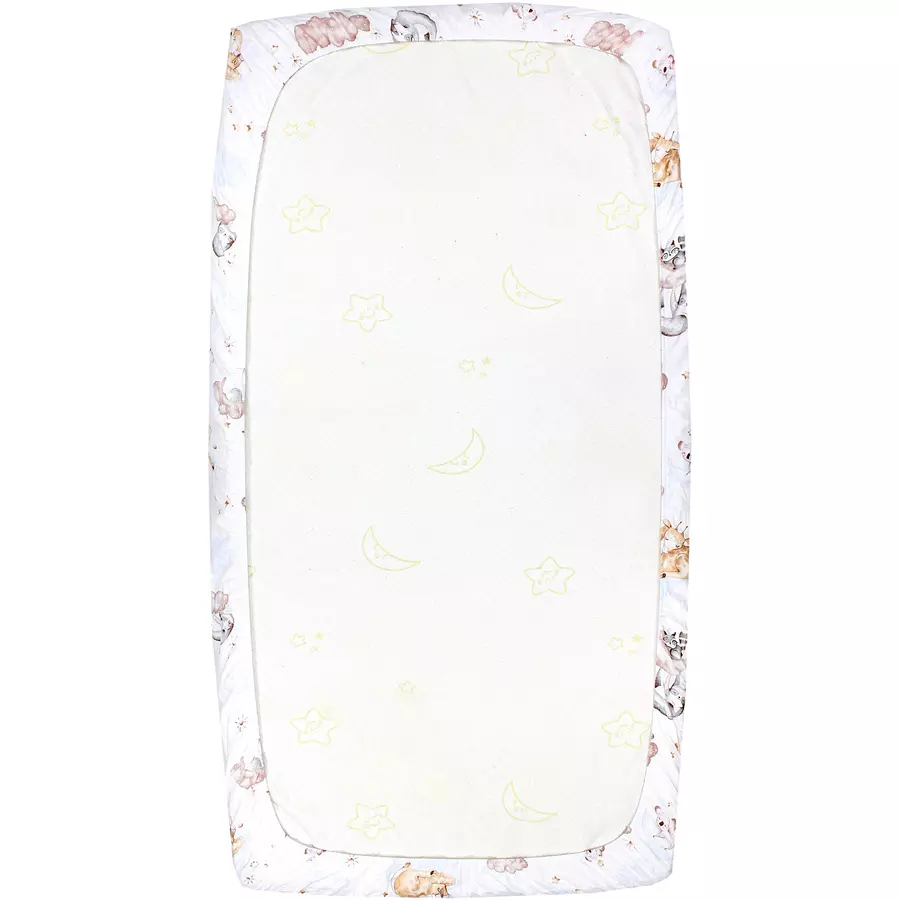 TupTam Baby Kinder Spannbettlaken 2er Pack blaubeige