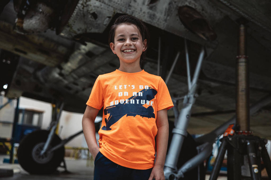 TYGO & vito T-shirt met printopdruk oranje