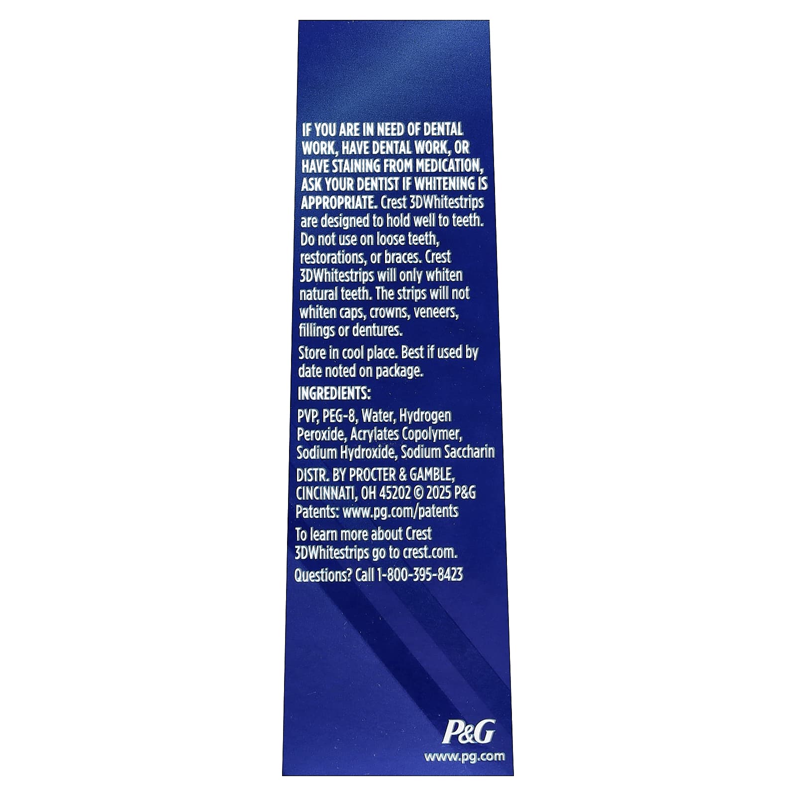 Crest, 3D Whitestrips™, Tandenbleekset, Glamoureus Wit, 28 Strips