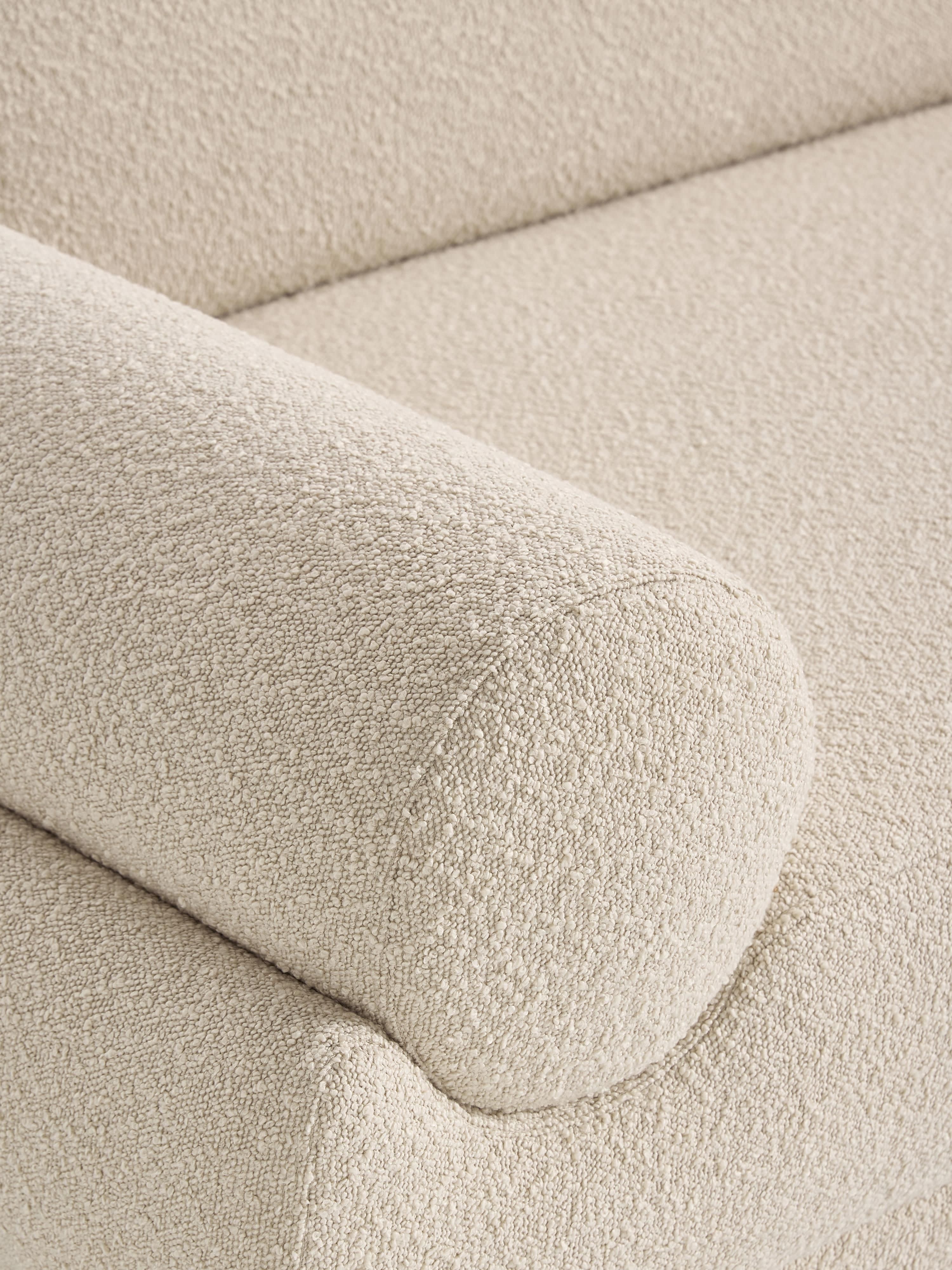 Bouclé hoekbank Lilo