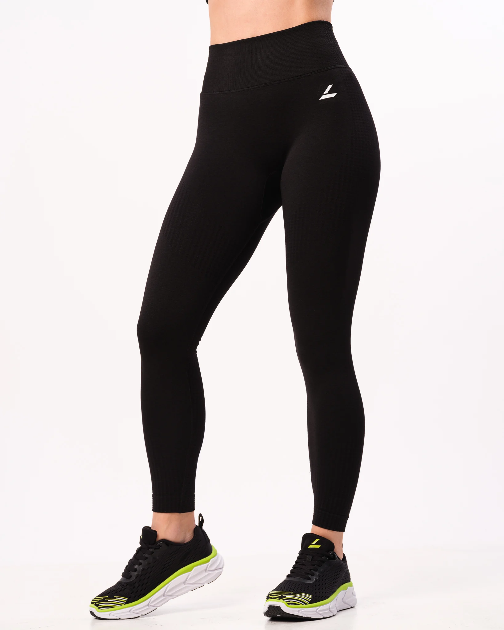LEVITY Phase Seamless Tights Black Melange